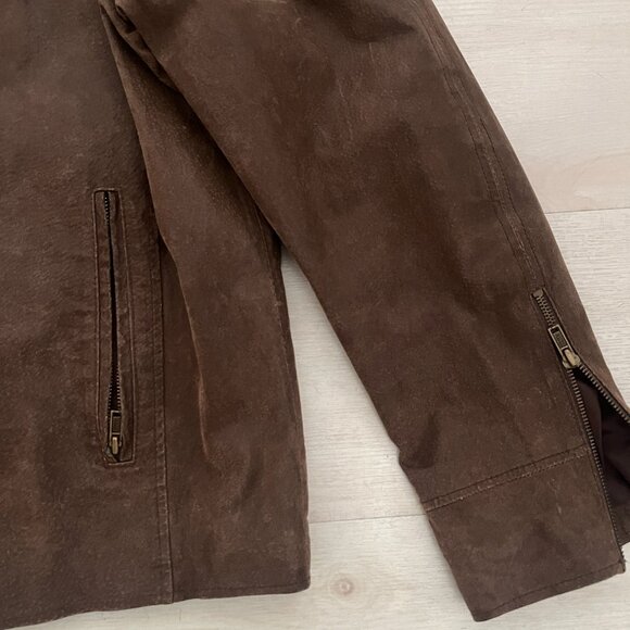 Street Legal Chocolate Brown Men's Suede Jacket Size XL - Picture 3 of 10